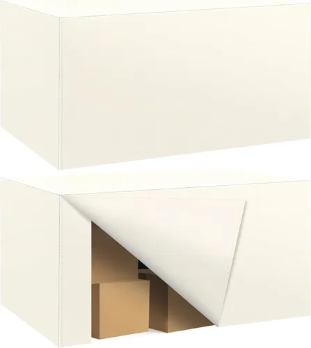 Vista 46 de Paquete de 2 manteles ajustados para mesa rectangular de 4 pies, 48 x 24 pulgadas, cubiertas de mesa verde manzana, tela de poliéster resistente al