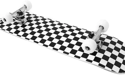 Vista 2 de ANNEE Patineta profesional completa de 31 x 8 pulgadas, 7 capas de madera de arce canadiense de doble patada, patinetas cóncavas de trucos