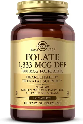 Vista 6 de Tabletas de folato 1,333 MCG DFE (Metafolin® 800 mcg) - 100
