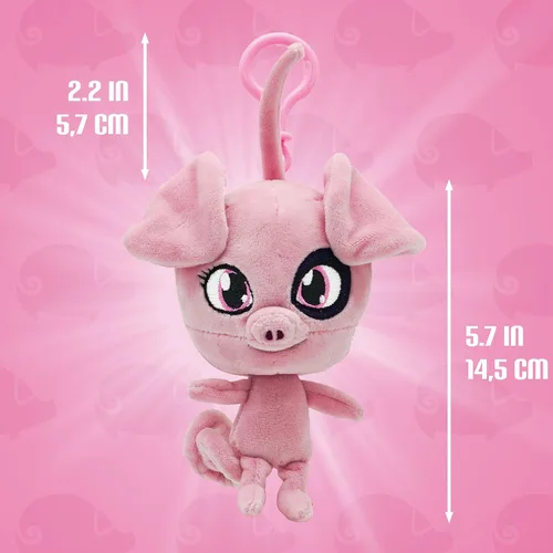 Vista 3 de Miraculous Ladybug Kwami - Llaveros de mochila Lifesize de 5 pulgadas – Daizzi The Pig Clip-On Toys – Accesorios portátiles de mariquita y gato