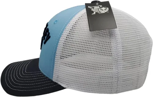 Vista 2 de Chicago Wrigley Field 1914 Snapback Trucker Mesh Puff 3-D bordado sombrero azul marino, marino