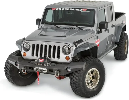 Vista 12 de WARN 101465 Elite Series Defensa delantera de amplitud completa para Jeep JK Wrangler, con tubo de protección de parrilla