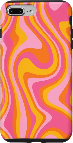 Vista 12 de Retro Groovy Liquid Swirl Hippie 70's 80's Psychedelic Phone Case for iPhone 17