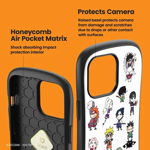 Vista 4 de iFace Naruto Shippuden - Funda para iPhone 13 Pro (6.1 pulgadas), funda protectora de anime a prueba de golpes de primera clase, Naruto y amigos