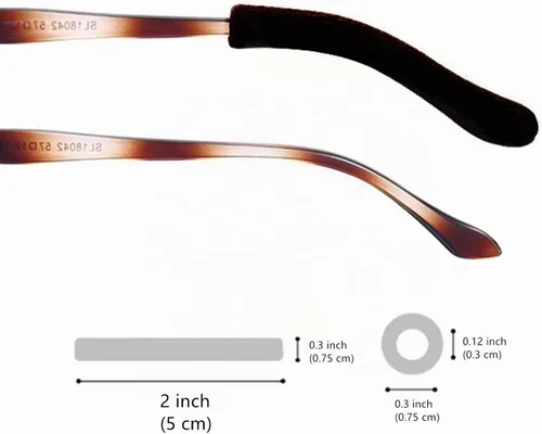 Vista 6 de DECKER Antideslizante Gafas Elásticas Temple Tips 3 Pares de Tejer Gafas Suave Cojín de Oído Puños Puntas de Gafas Manga de Oído Calcetín Negro