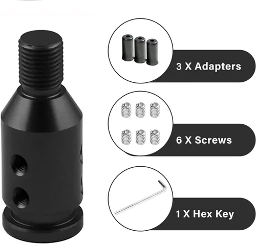 Vista 3 de Zhengsheng MUGE Bota de Palanca de Cambio de Carrera de Tela con Pomo de Cambio de Bola Redonda de Fibra de Carbono, Funda Universal de Palanca