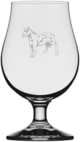 Vista 60 de Abaco Barb Body Horse - Vaso de cerveza Iona grabado (13.25 onzas)
