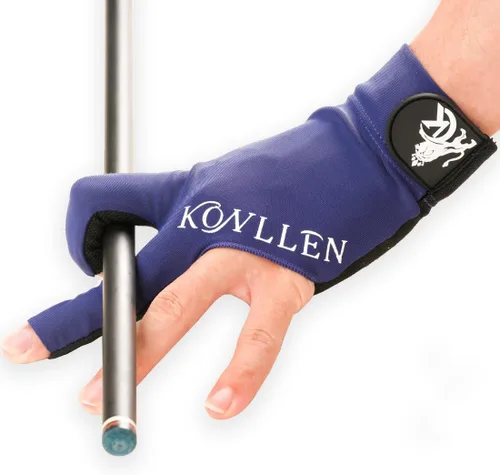 Vista 20 de KONLLEN Breathable Billiards Gloves, Left/Right Hand Three-finger design, mesh palm, adjustable wrist strap, secure grip for pool and snooker