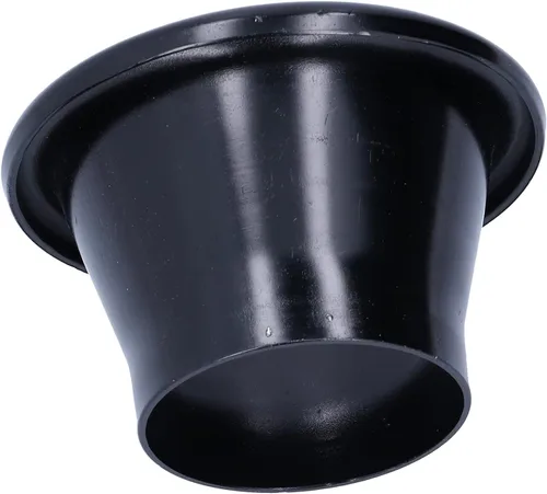 Vista 7 de Cuerno Turbo, 2.6in CNC de aluminio de entrada de aire frío Turbo Horn Velocity Stack Adapter Coche Modificación Parte (negro)