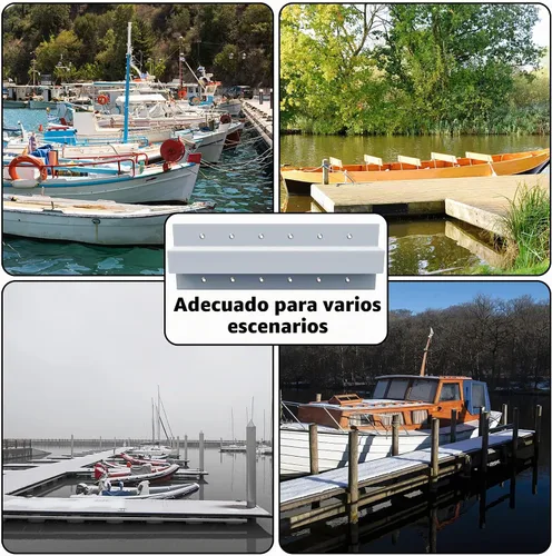 Vista 6 de Parachoques rectos para embarcaciones - Guardabarros de borde de esquina de barco - Parachoques de borde de barco marino para acoplamiento