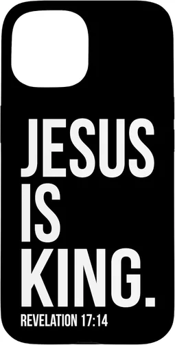 Vista 6 de Jesus is King Bible Scripture Quote Christian Case for iPhone 17