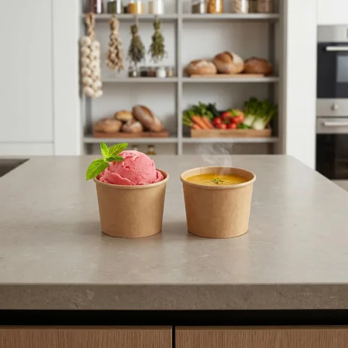 Vista 3 de Lyellfe - Paquete de 100 cuencos desechables para helado, 8 onzas resistentes