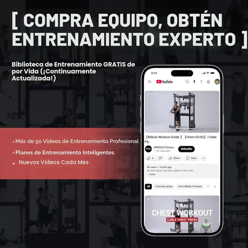 Vista 5 de Mikolo Jaula de Potencia, Rack de Potencia con Sistema de Cruce de Cables, 1500LBS Rack para Sentadillas con Sistema de Jalón LAT, Jaula de Negro