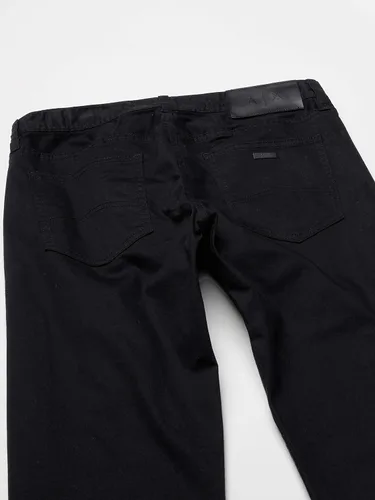 Vista 4 de AX ARMANI EXCHANGE Jeans de mezclilla rectos para hombre, negro, 31R, Negro
