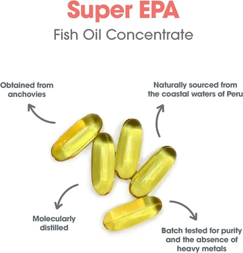 Vista 5 de Allergy Research Group - Super EPA - Aceite de pescado Omega 3, anchoas de origen sostenible - 200 cápsulas blandas