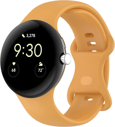 Vista 14 de Compatible con correas de reloj Google Pixel, silicona suave, correa deportiva ajustable para Google Pixel Watch 3 de 1.614 pulgadas/Pixel Watch