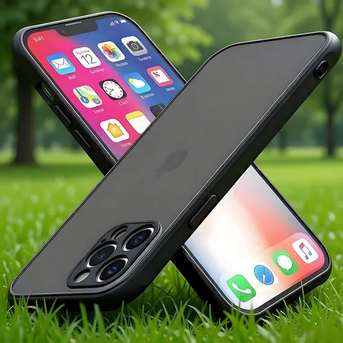 Vista 2 de ZEZHOU Funda diseñada para iPhone 11 Pro Max, a prueba de golpes, protección contra caídas de grado militar, funda protectora de parte trasera dura
