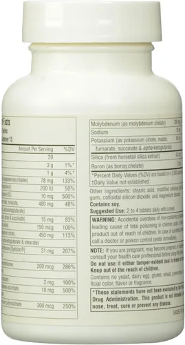 Vista 3 de Source Naturals Life Minerals, Krebs Cycle Complejo Multi-Mineral,60 Tabletas