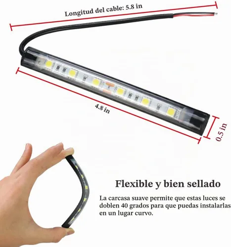 Vista 5 de Boaton Luces LED para pesca nocturna marina, luces interiores de cortesía para barco, sin necesidad de perforar, azul