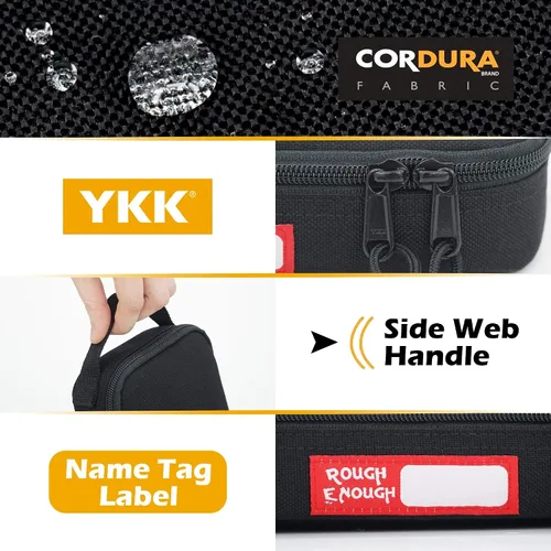 Vista 8 de Rough Enough - Bolsa de herramientas pequeña portátil, organizador EDC con asa