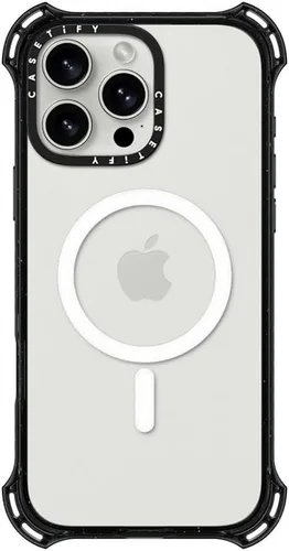Vista 12 de CASETiFY Funda Bounce para iPhone 16 Pro [a prueba de golpes, 21.3 pies, protección contra caídas de grado militar 6X, compatible con Magsafe] Azul