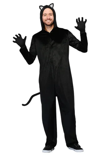 Vista 2 de Disfraz de Gato Negro para Adulto Talla Plus Multicolor