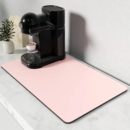 Vista 45 de Rnivvi Tapete de secado de platos para encimera de cocina, 16 x 18 pulgadas, bonita almohadilla de secado absorbente resistente al calor con goma