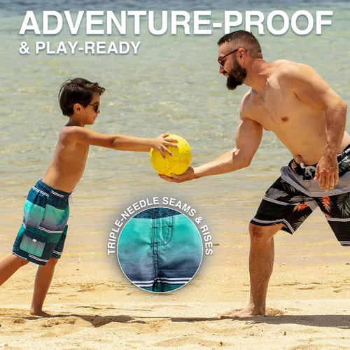 Vista 45 de Kanu Surf Traje de baño Yolo de secado rápido UPF 50+ para niños