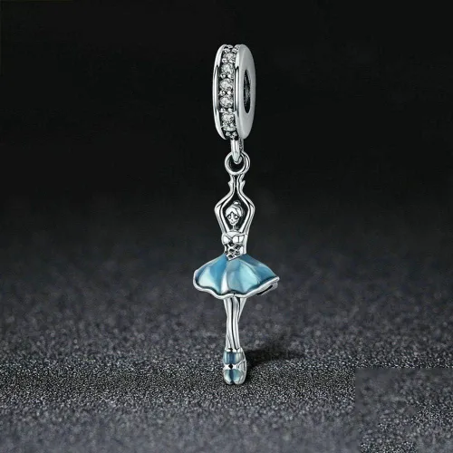 Vista 5 de Abalorio de plata de ley 925 con diseño de corazón para pulsera Pandora
