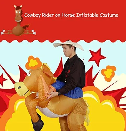 Vista 7 de Anself - Disfraz inflable con texto en inglés "Blow Up Inflatable