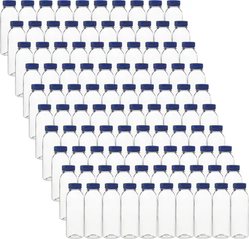 Vista 11 de Rani - Botellas de plástico transparente Botella PET de 8 onzas con tapas abatibles Sin BPA Uso doméstico y comercial, recipientes