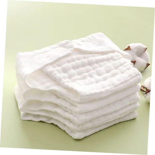 Vista 5 de ERINGOGO 5pcs Soft Cotton Reusable Nappy Liners for Boy Girl Washable Incontinence Diaper Inserts Breathable Absorbent Cloth Pad for Months