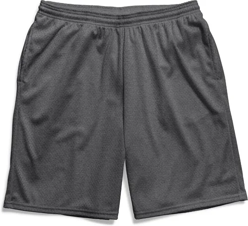 Vista 4 de Hanes - Pantalones cortos deportivos de malla con bolsillo para hombre, pantalones cortos de rendimiento para hombre, entrepierna de 9 pulgadas