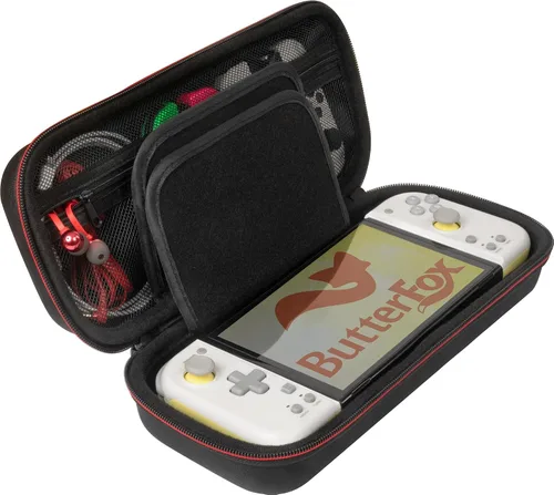 Vista 3 de ButterFox Funda de transporte para Hori Split Pad Compact, 20 soportes de ranura de juego (18 físicos + 2 digitales), compatible tanto