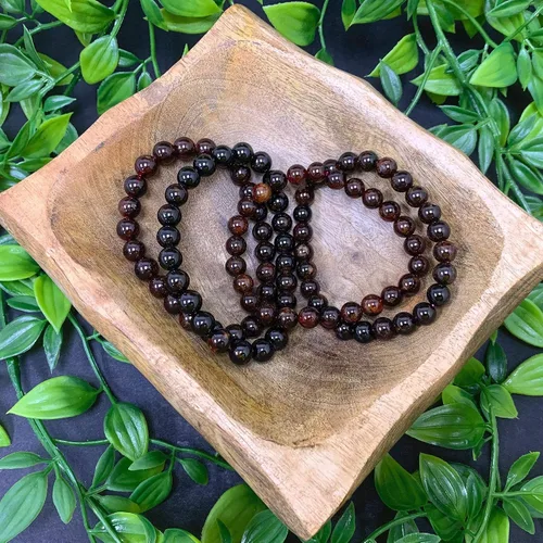 Vista 670 de Gem Avenue Handmade Round Bead Stretch Bracelet Unisex Natural Stone Beaded Jewelry for Men & Women, Elastic Wristband for Daily Wear