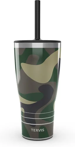 Vista 10 de Tervis Traveler Hunting Forest Camo - Vaso aislado de triple pared para viaje mantiene las bebidas frías y calientes, 20 onzas, acero inoxidable
