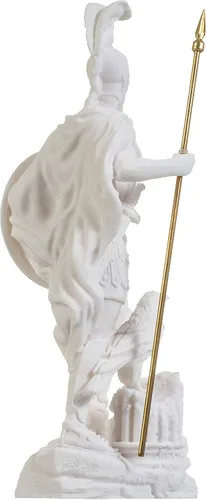 Vista 6 de BEAUTIFUL GREEK STATUES Ares Mars God of War Zeus Son Estatua romana de Alabastro 9.84