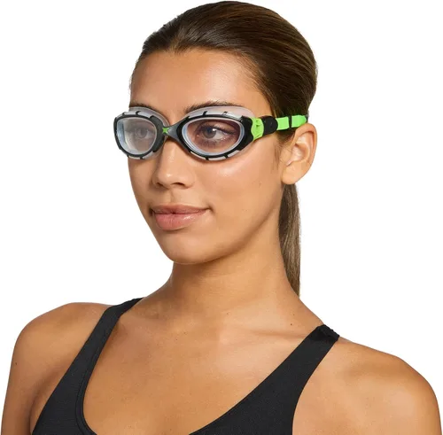 Vista 7 de Zoggs Gafas de natación unisex Predator Flex antivaho con protección UV y lente curvada, ultra ajustada, ajuste rápido, 461041