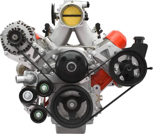 Vista 9 de ICT Billet LS - Soporte de reubicación para alternador de camión, lado del pasajero, montaje alto compatible con camioneta/LS3 L99 Camaro SS 4.8L