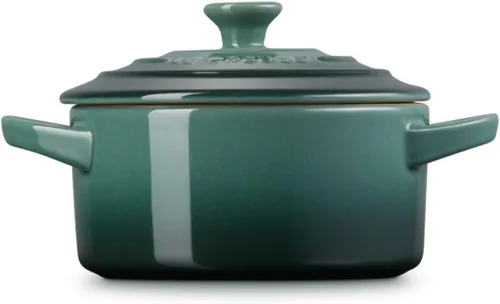 Vista 3 de Le Creuset Mini Cocotte redonda de gres, 237 ml, alcachofa