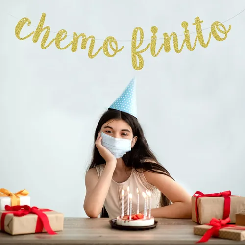 Vista 6 de Cartel de quimio finito, suministros de decoración para fiestas de sobrevivientes de cáncer, quimioterapia, sin cáncer, letrero de recaudación