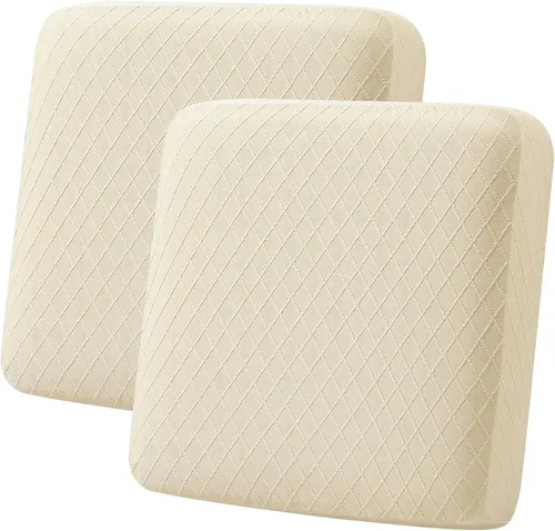 Vista 66 de hyha Fundas de cojín para sofá al aire libre, fundas lavables para sofá seccional, jaspe de diamante, funda elástica para cojín de asiento de sofá