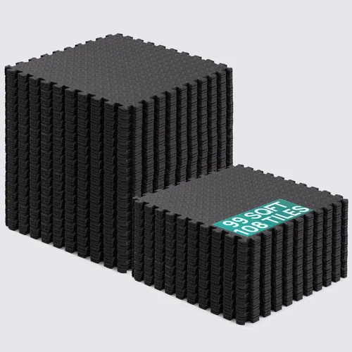 Vista 9 de Yes4All Alfombrillas Entrelazadas de EVA, Baldosas de Suelo tipo Rompecabezas, Acolchado de Suelo de Espuma con Borde para Muebles, Espacio
