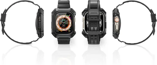 Vista 9 de SUPCASE Funda para Apple Watch Ultra con correa (Unicorn Beetle Pro), [2 protectores de pantalla] [protección contra caídas de grado militar] Funda
