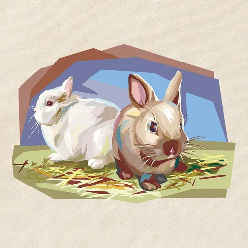 Vista 4 de CafePress Lop Eared Bunny - Bolsa de lona reutilizable beige, Caqui, S