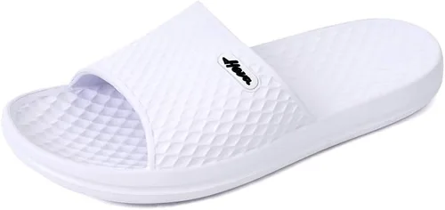 Vista 31 de FUNKYMONKEY - Sandalias de baño para mujer, sandalias para el interior del hogar, playa, antideslizantes