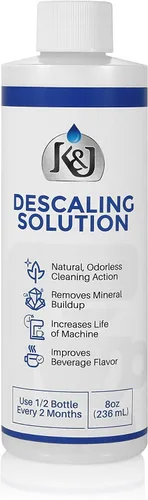 Vista 7 de K&J Solución de descalcificación prémium (4 usos) - Fabricado en Estados Unidos - Descalcificador para Keurig, Breville, Nespresso, Delonghi