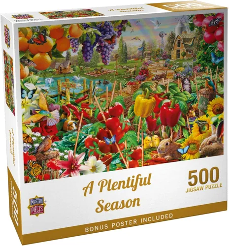 Vista 4 de Masterpieces Rompecabezas de 300 piezas para adultos y familias, una temporada abundante, 19.25 x 26.63 pulgadas