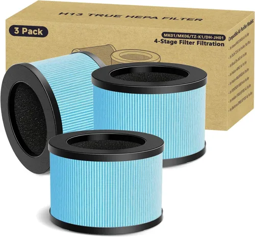 Vista 10 de MK06 MK01 Filtro de aire de repuesto compatible con purificador de aire MK01 MK06, filtro de aire HEPA 4 en 1 para Tolife TZ-K1, FreAire KN-6391