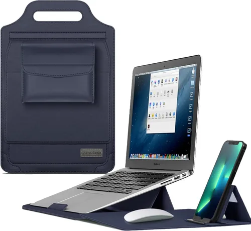 Vista 11 de IVY 11 12 pulgadas portátiles portátiles fundas con bolso portátil soporte para teléfono portátil bolsa de almacenamiento alfombrilla de ratón